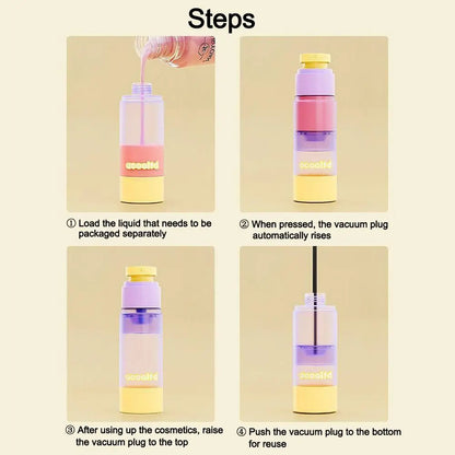 New 30ml/80ml Travel Vacuum Dispensing Bottles Portable Fillable Skincare and Cosmetic container Pump-type Empty Bottles