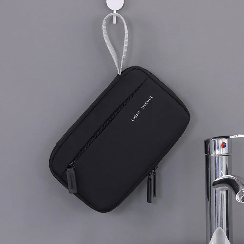 3-in-1 Travel Toiletry Bag Oxford Cloth Lightweight Waterproof Shaving Bag Handheld Makeup Bag Makeup Organizer Business