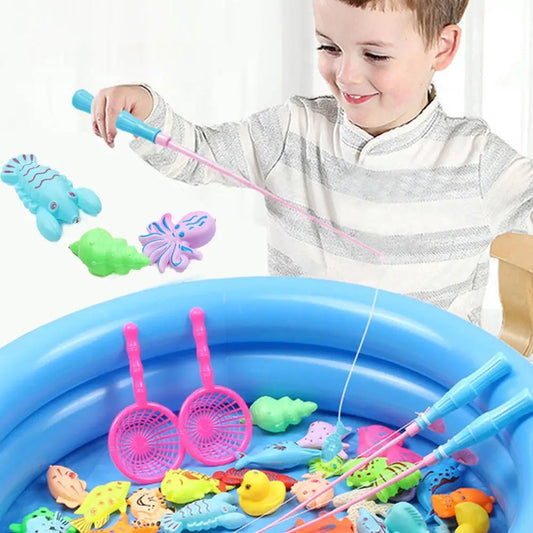 Children Bathtub Fishing Toy Swimming Bathing Pool Water Floating Fish Toy Parent-child Interactive Toys Game Children Toys new