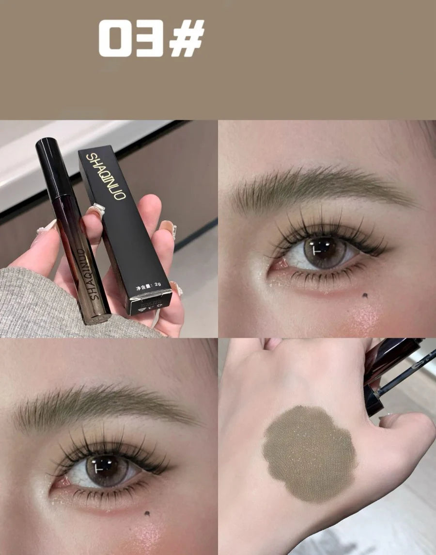 Natural Dyeing Eyebrow Cream Waterproof Berry Pink Brown Tint Eyebrow Mascara Eyes Makeup Long-lasting Brow Enhacer Gel Cosmetic
