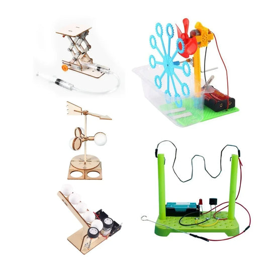 Stem Kits for Kids DIY Physical Scientific Experiments Circuit Kit ABS Electronic Components Children Educational Manual Toys
