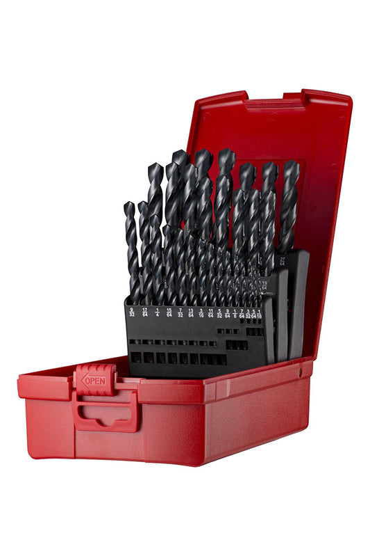 A19018 Jobber Drill Set, 1/16" - 1/2" X 1/64" Size