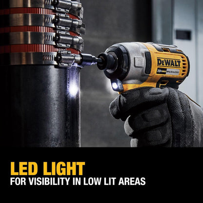 DEWALT 20V MAX Impact Driver, 1/4 Inch, Battery and Charger Included (DCF787D1)