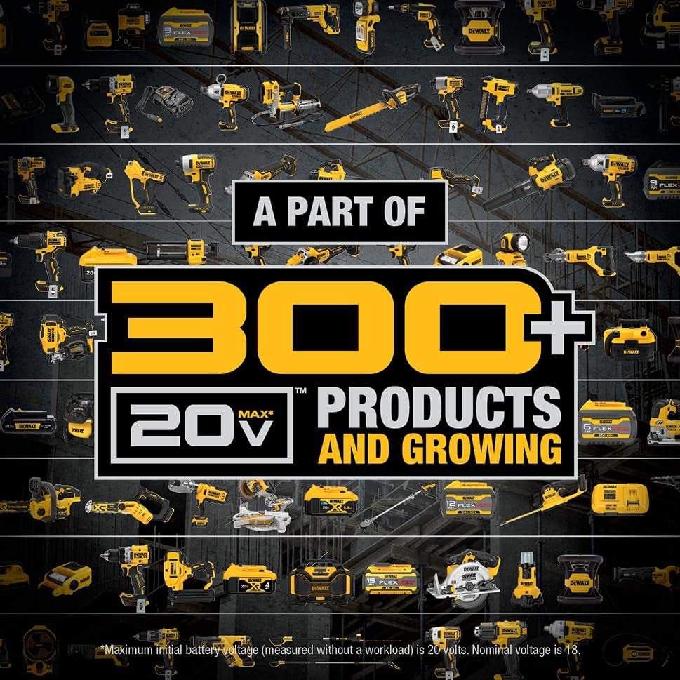 DEWALT 20V Max Cordless Drill Driver Set, 2 Speed, High Performance Motor, Includes 2 XR 1.3Ah Li-Ion Batteries, Charger and Contractor Bag (DCD771C2)