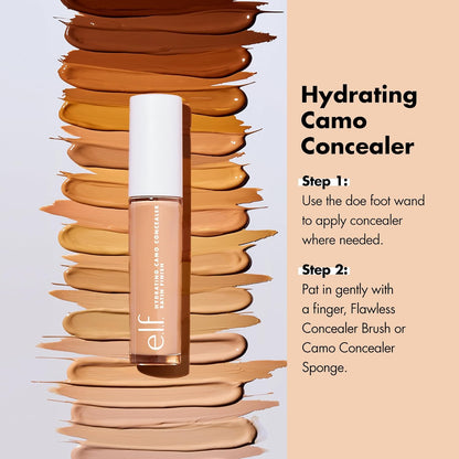 Hydrating Camo Concealer, Covers Blemishes & Under-Eye Circles, Full-Coverage & Delivers a Satin Finish, Vegan & Cruelty-Free, Tan Sand