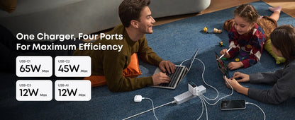 Brand New Anker Zolo 140W GaN Charger AI Display Screen Four-Port Fast Charge Mobile Phone Chargers Portable Phone Power Adaptor