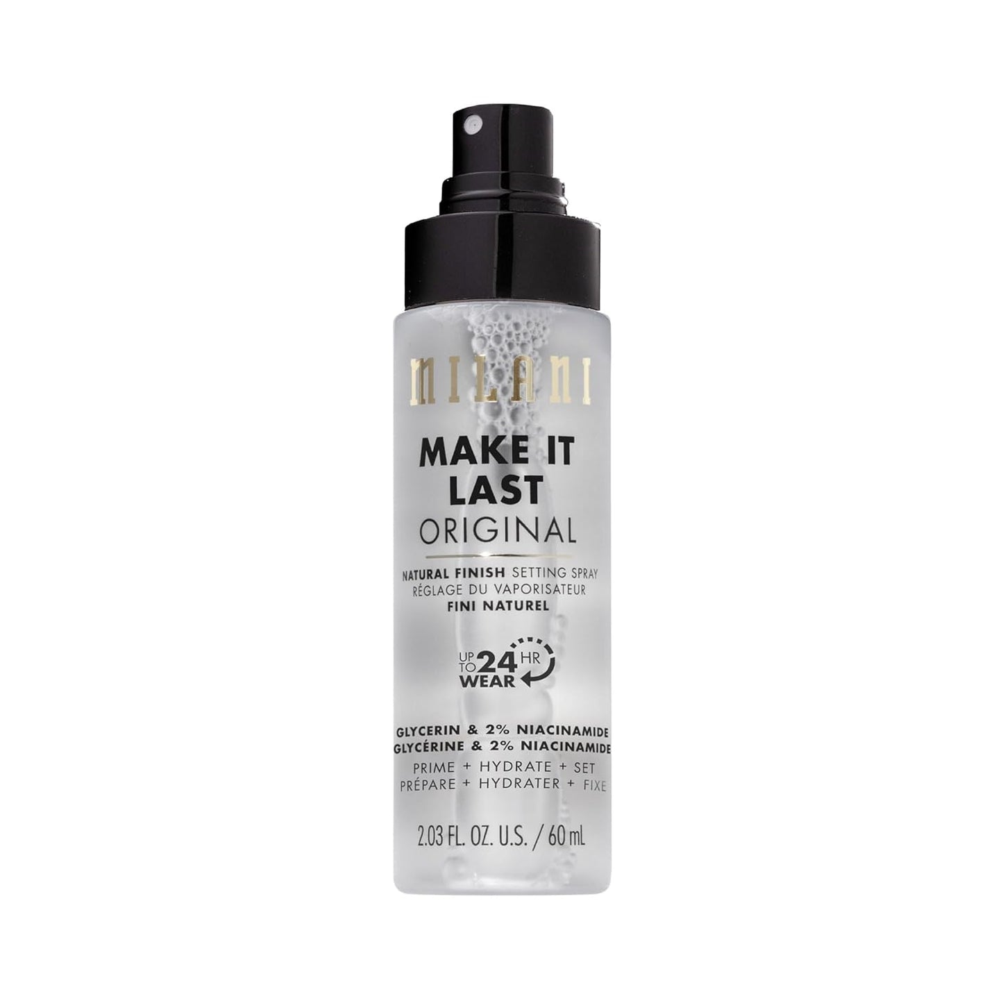 Setting Spray + Primer, Make It Last Original - Natural Finish with Niacinamide for Hydration, Setting Spray for Makeup and Face Primer, 3-In-1 Prime + Hydrate + Set, 2.03 Fl. Oz