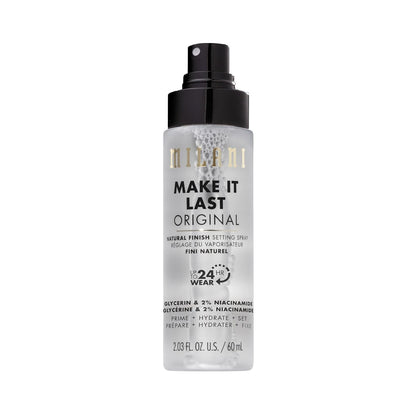 Setting Spray + Primer, Make It Last Original - Natural Finish with Niacinamide for Hydration, Setting Spray for Makeup and Face Primer, 3-In-1 Prime + Hydrate + Set, 2.03 Fl. Oz