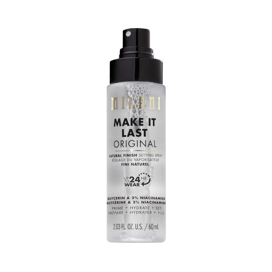 Setting Spray + Primer, Make It Last Original - Natural Finish with Niacinamide for Hydration, Setting Spray for Makeup and Face Primer, 3-In-1 Prime + Hydrate + Set, 2.03 Fl. Oz